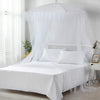 UKN Square Collapsible Umbrella Sheer Bed Canopy White Polyester