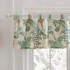 Green 84 inch Window Valance Coastal Nautical 100% Polyester Lined