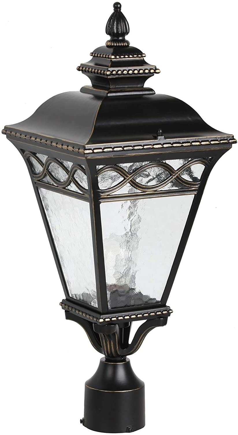 1 Light Exterior Lighting Imperial Black Finish Metal Water Resistant