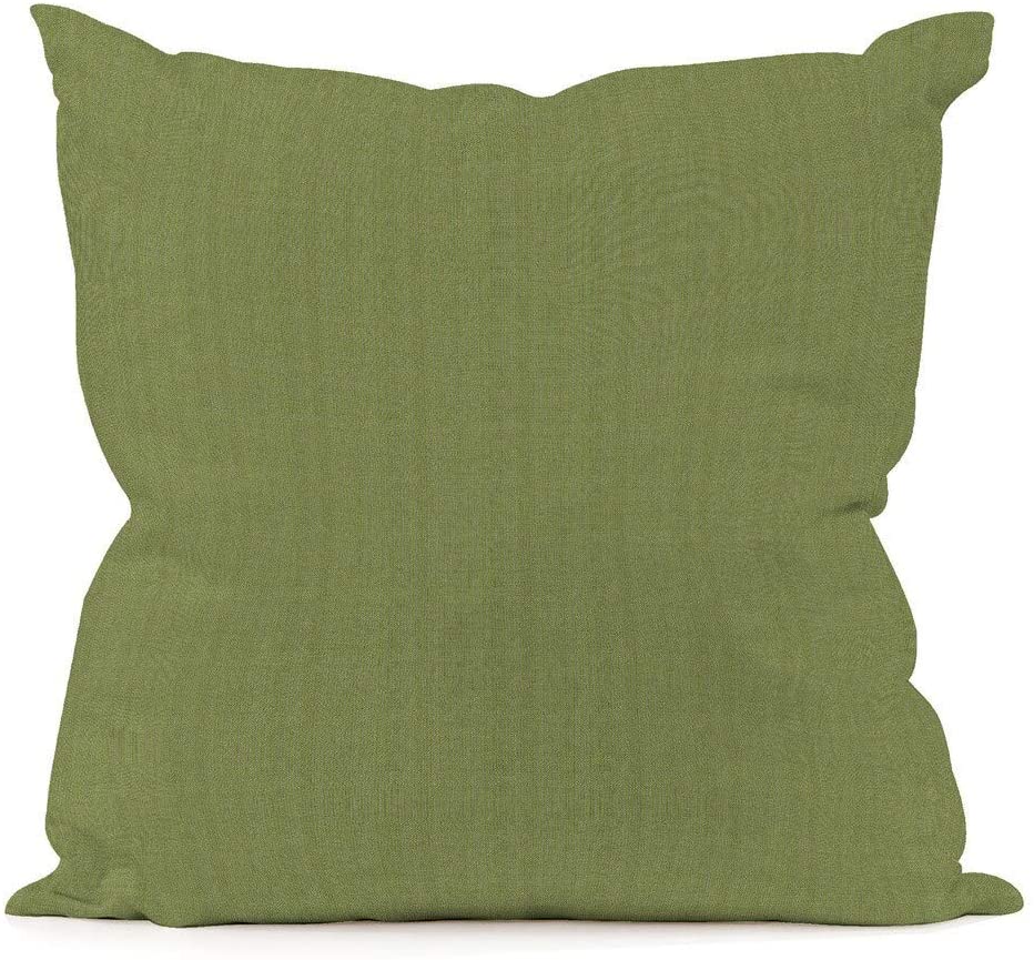 Unknown1 Moss 20" X Pillow Green Solid Water Resistant