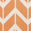 Hand Woven Papaya Wool Area Rug 8' X 11' Orange Geometric Modern Contemporary Rectangle Latex Free Handmade