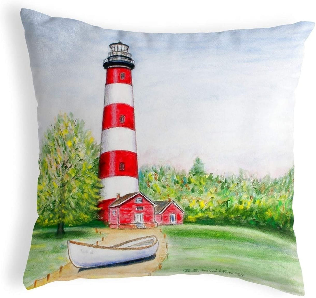 Lighthouse Va Small No Cord Pillow 12x12 Color Graphic