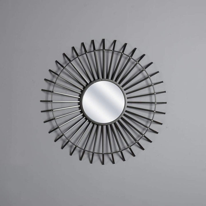 Iron Round Mirror Modern Contemporary Handmade Includes Hardware