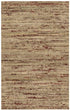 MISC Chenille Flatweave Rug (India) 1'3 X 2' Beige Geometric Wool Latex Free Handmade