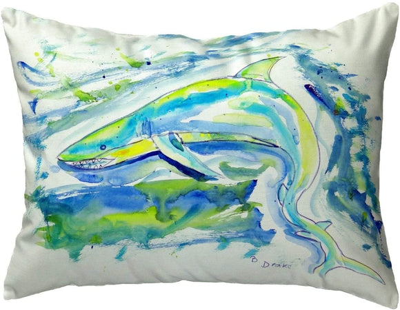 Green Small No Cord Pillow 11x14 Color Graphic Nautical Coastal Polyester