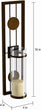 Contemporary 2 Piece Metal Candle Sconce Set Clear Modern Iron