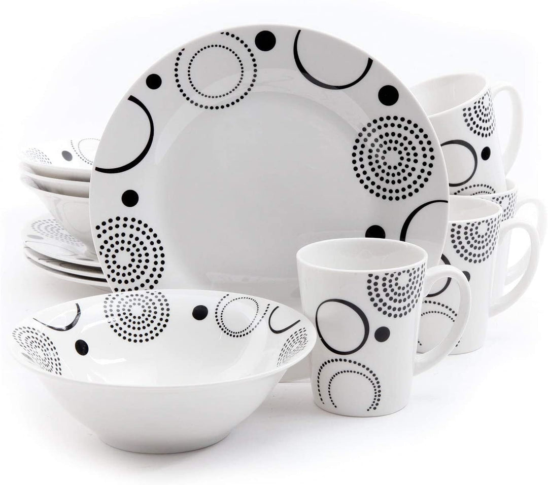 Home Modern Times 12 Piece Dinnerware Set (Service 4)