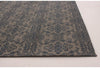 MISC Handmade Collage Dark Grey Chenille Rug Border Casual Latex Free