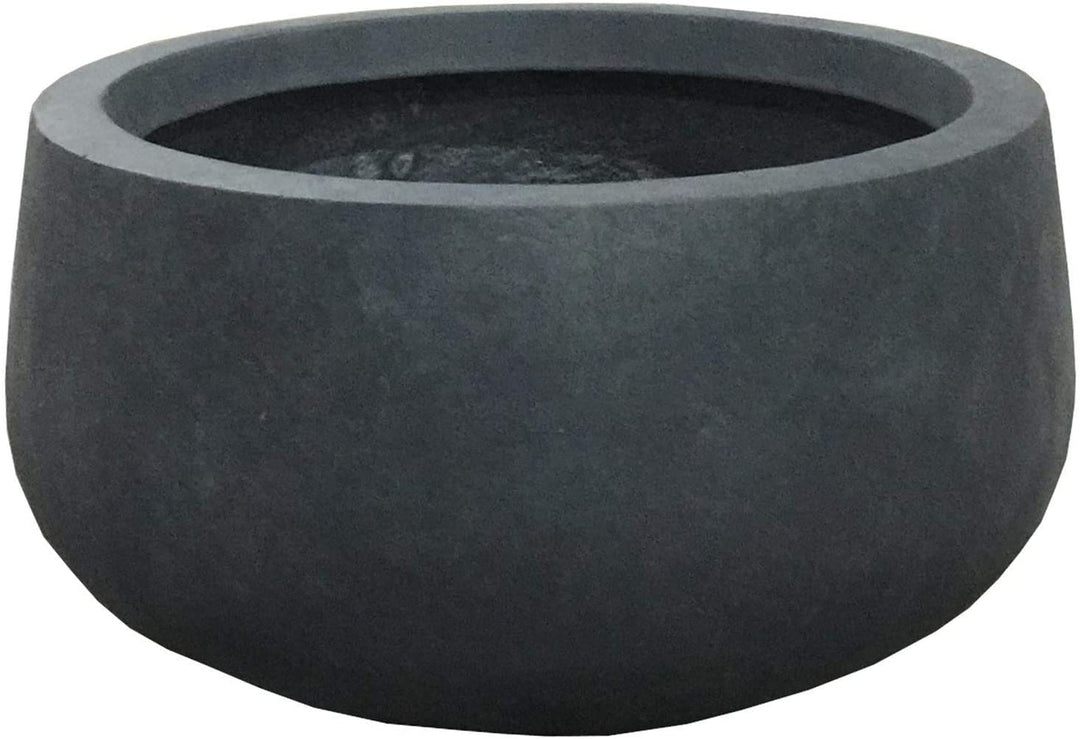 Lightweight Concrete Modern Low Bowl Cement Planter Large 19