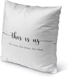 MISC is Us Indoor|Outdoor Pillow by 18x18 Black Geometric Farmhouse Polyester Removable Cover