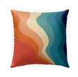 Swivel Indoor|Outdoor Pillow by 18x18 Blue Modern Contemporary Polyester Removable Cover