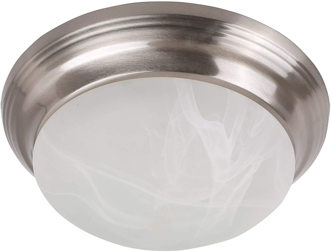 Led Flush Mount Ceiling Light Brushed Nickel Mid Century