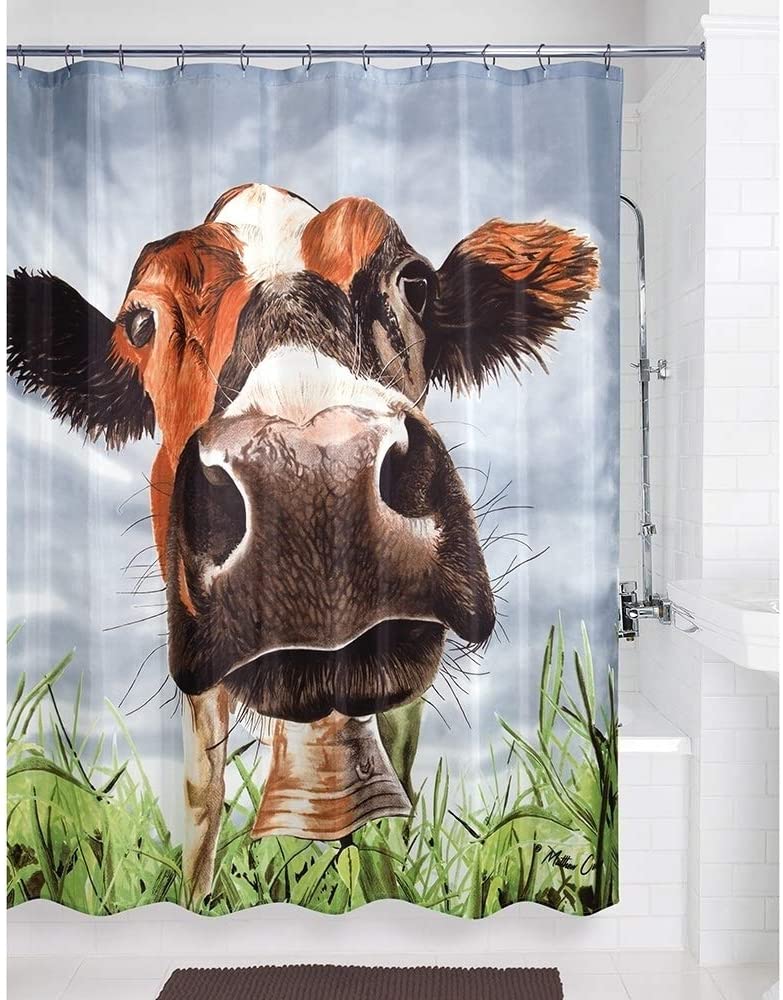 MISC Shower Curtain Brown Novelty Polyester