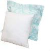 Sweet Simple Aqua/Blue Decor Pillows Blue Color White Cotton