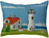 Lighthouse Small No Cord Pillow 11x14 Color Graphic Nautical Coastal Polyester