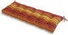 MISC 18 inch X 51 inch Outdoor Stripe Bench Cushion by Red Yellow Striped Traditional Transitional Polyester Fade Resistant Uv Water