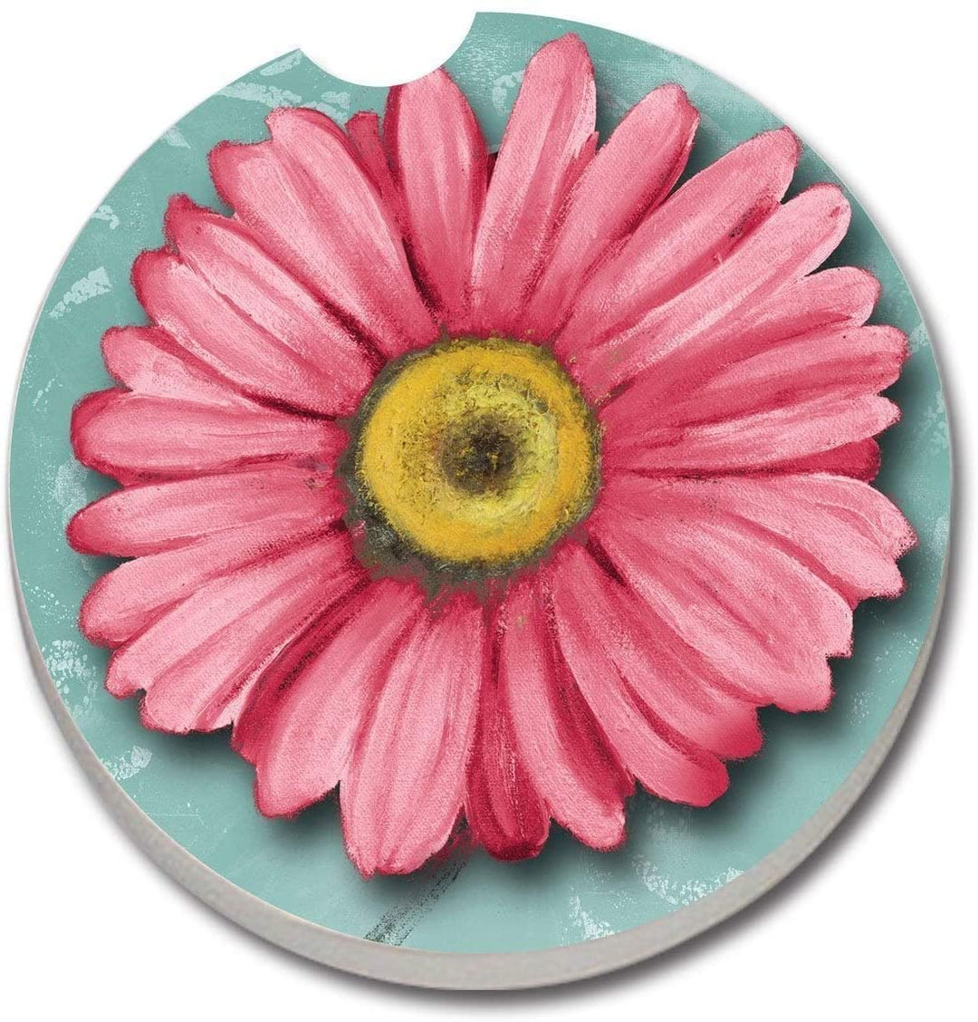 Absorbent ne Car Coaster Blooming Daisy (Set 2) Color