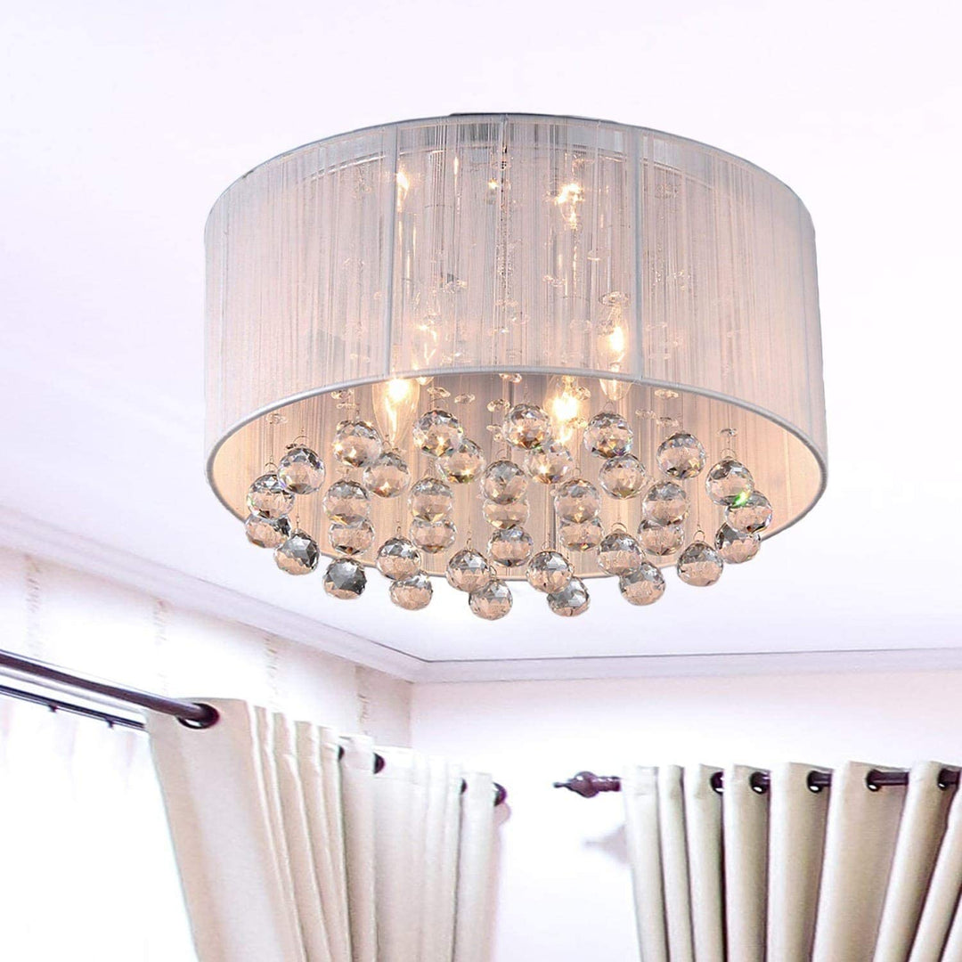 Chandelier White Modern Contemporary Traditional Transitional Iron