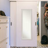 Trio White Wash Silver Door Mirror Full Length Handmade Includes Hardware