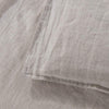 Unknown1 Linen Duvet Cover Pillow 3 Pieces Set Basic Brown Solid Color Shabby Chic Piece