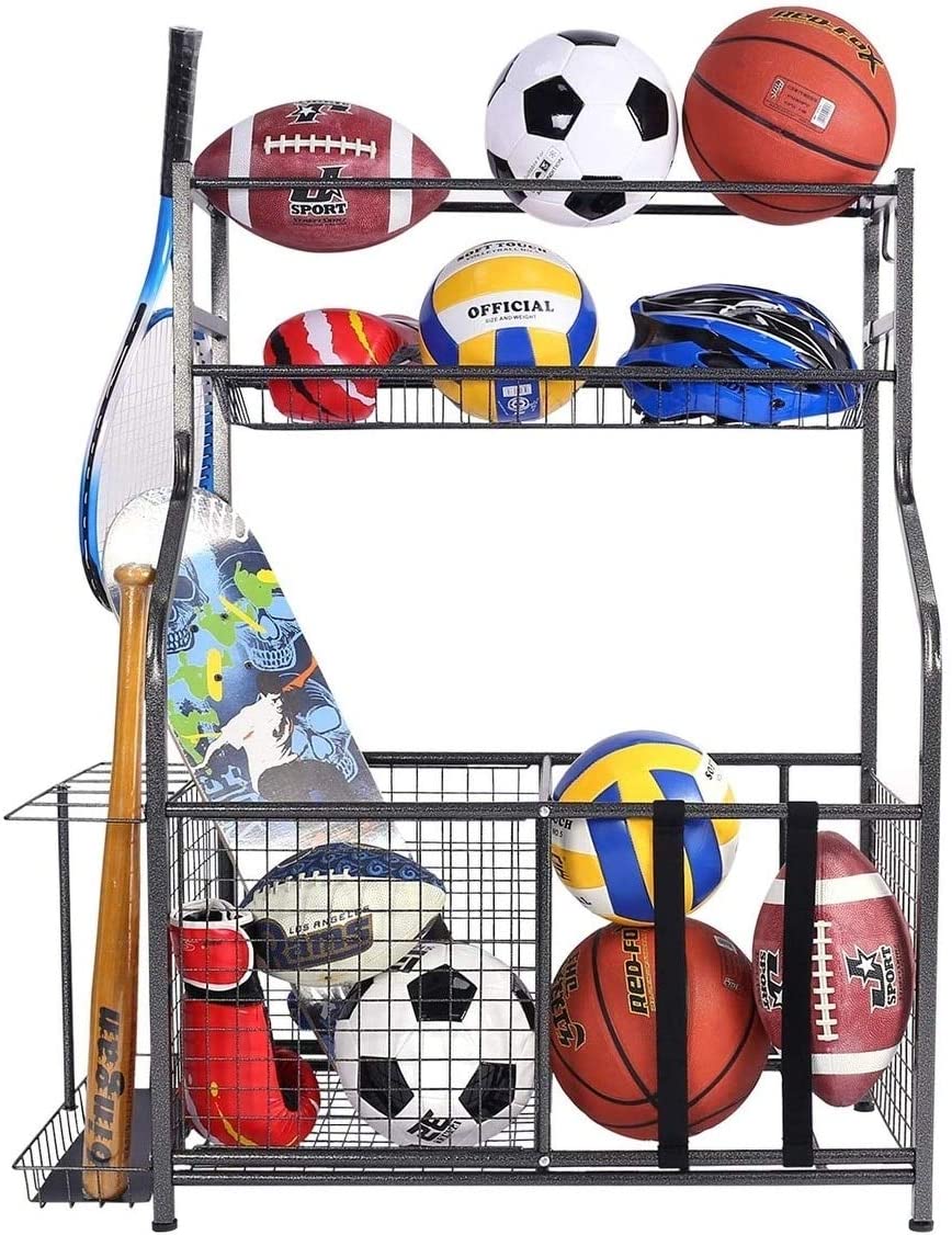 Sports Equipment Garage Organizer Sport alls Storage Rack