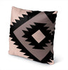 MISC Indoor|Outdoor Pillow by Greener 18x18 Black Geometric Southwestern Polyester Removable Cover