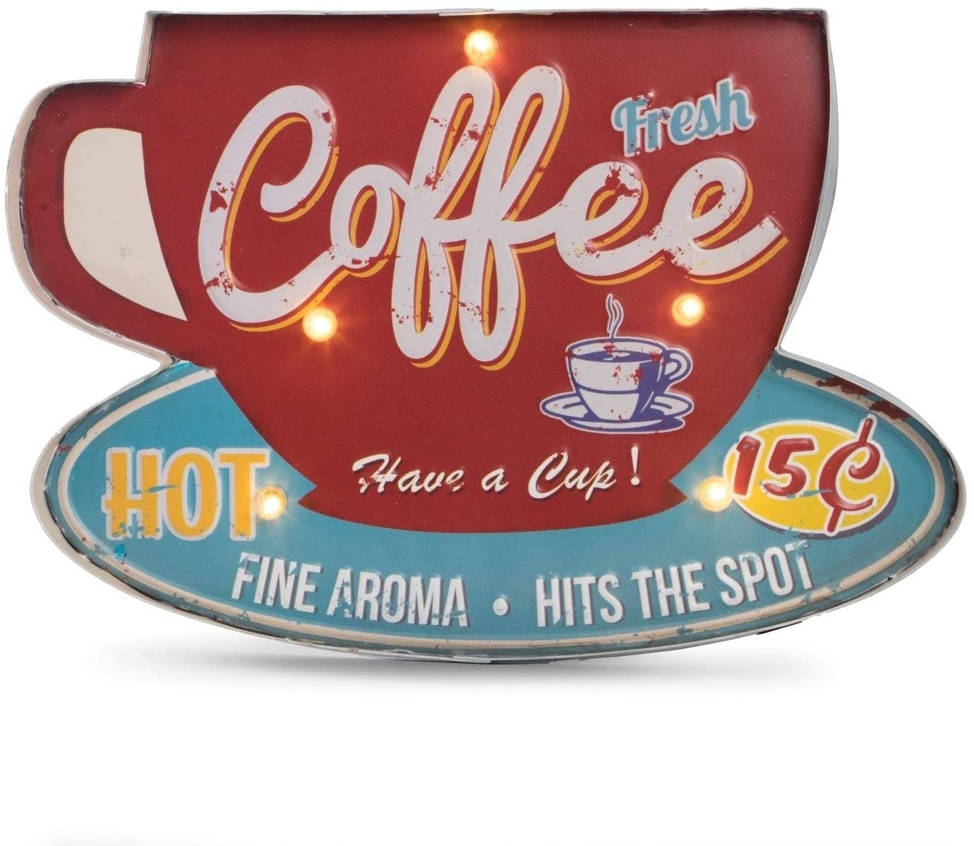 Coffee Metal Sign Color