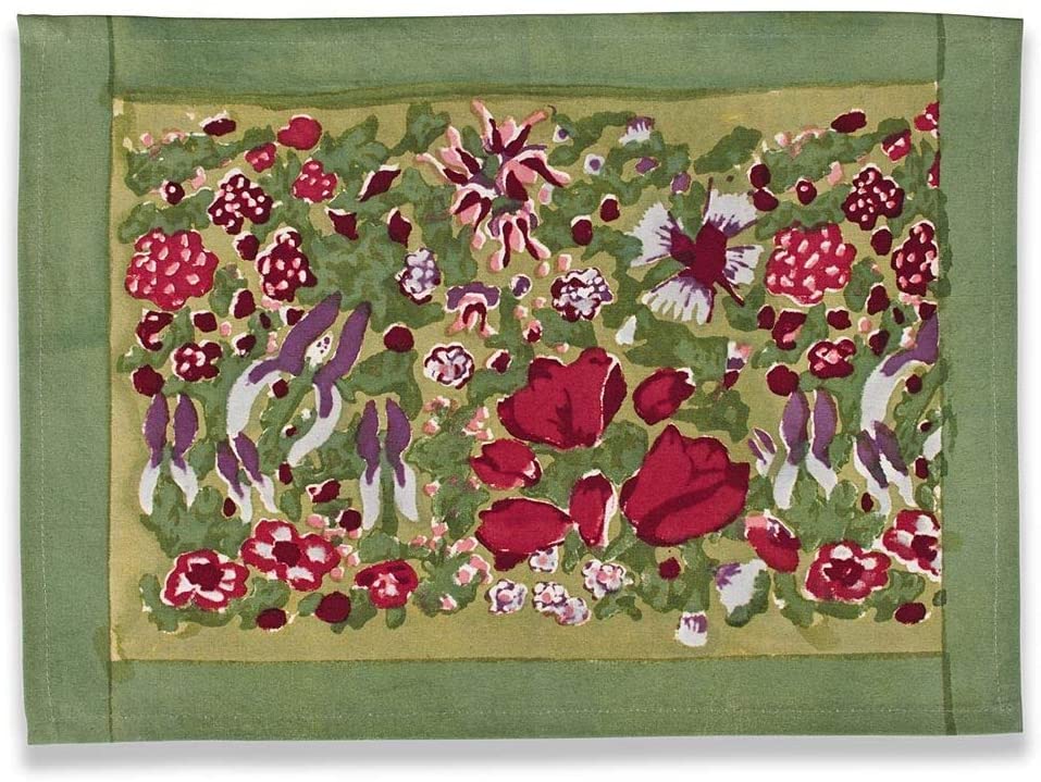 Red/Green Placemats (Set 6) Red Design Floral Modern