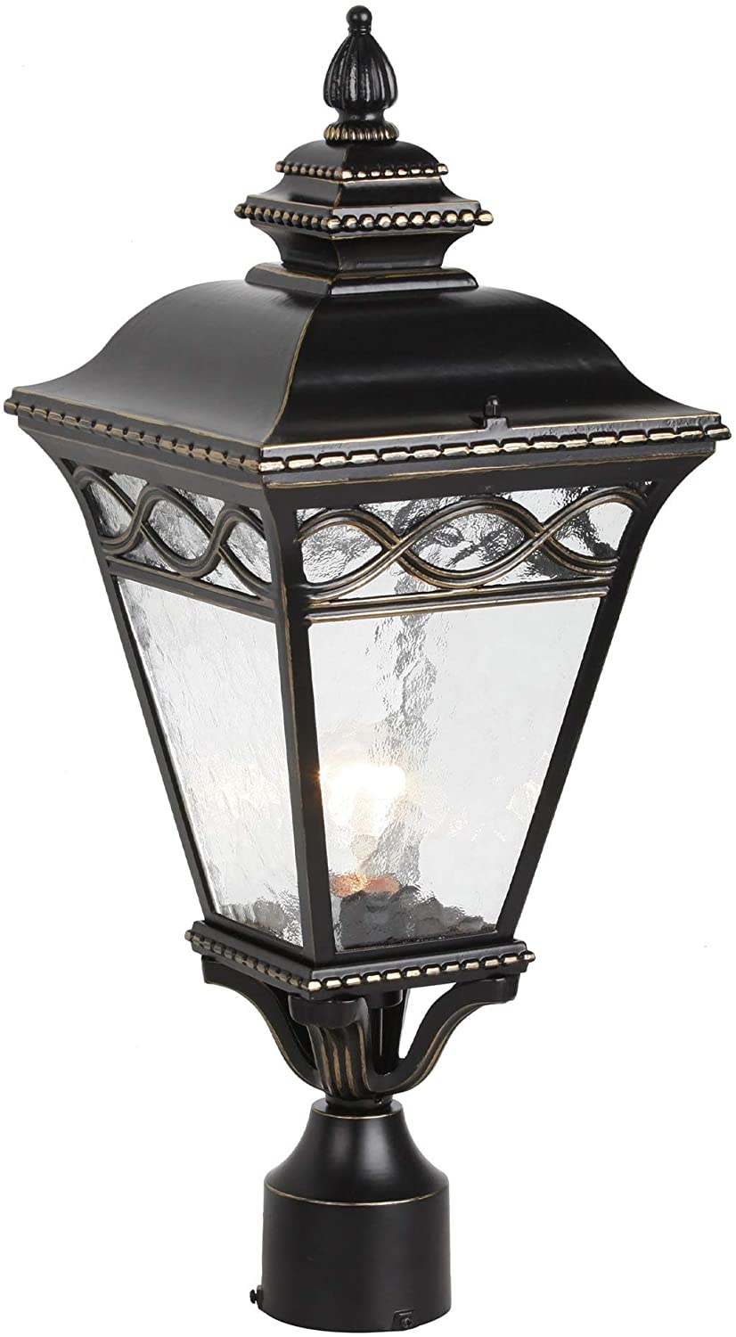 1 Light Exterior Lighting Imperial Black Finish Metal