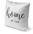 MISC Home at Last Ii Indoor|Outdoor Pillow by 18x18 Black Farmhouse Polyester Removable Cover