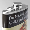 Made Glitter Vodka Stainless Steel 8 Oz Flask Color