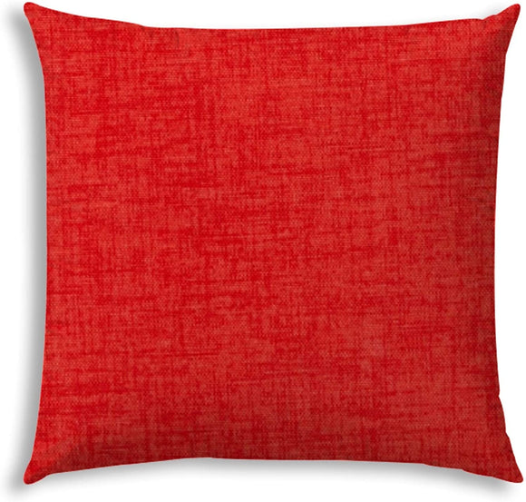 Weave Coral Jumbo Indoor/Outdoor Zippered Pillow Cover Pink Solid Nautical Coastal Polyester Closure