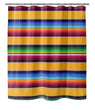 MISC Yellow Shower Curtain by Orange Striped Southwestern Polyester