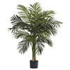 4ft Artificial Areca Palm Tree Tall Indoor Dypsis Lutescens Decorative Natural Looking Feaux Plants 4 Foot Polyester Blend
