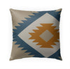 MISC Indoor|Outdoor Pillow by Greener 18x18 Orange Geometric Southwestern Polyester Removable Cover