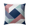 Geometry Vine Indoor|Outdoor Pillow by Melanie 18x18 Blue Geometric Modern Contemporary Polyester Removable Cover