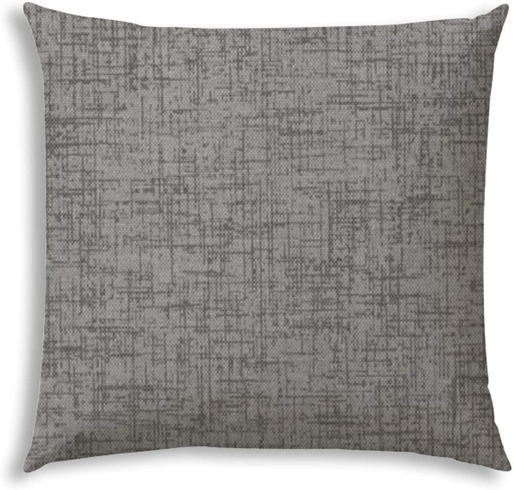 Grey Indoor/Outdoor Pillow Sewn Closure Color Graphic Modern Contemporary Polyester Water Resistant