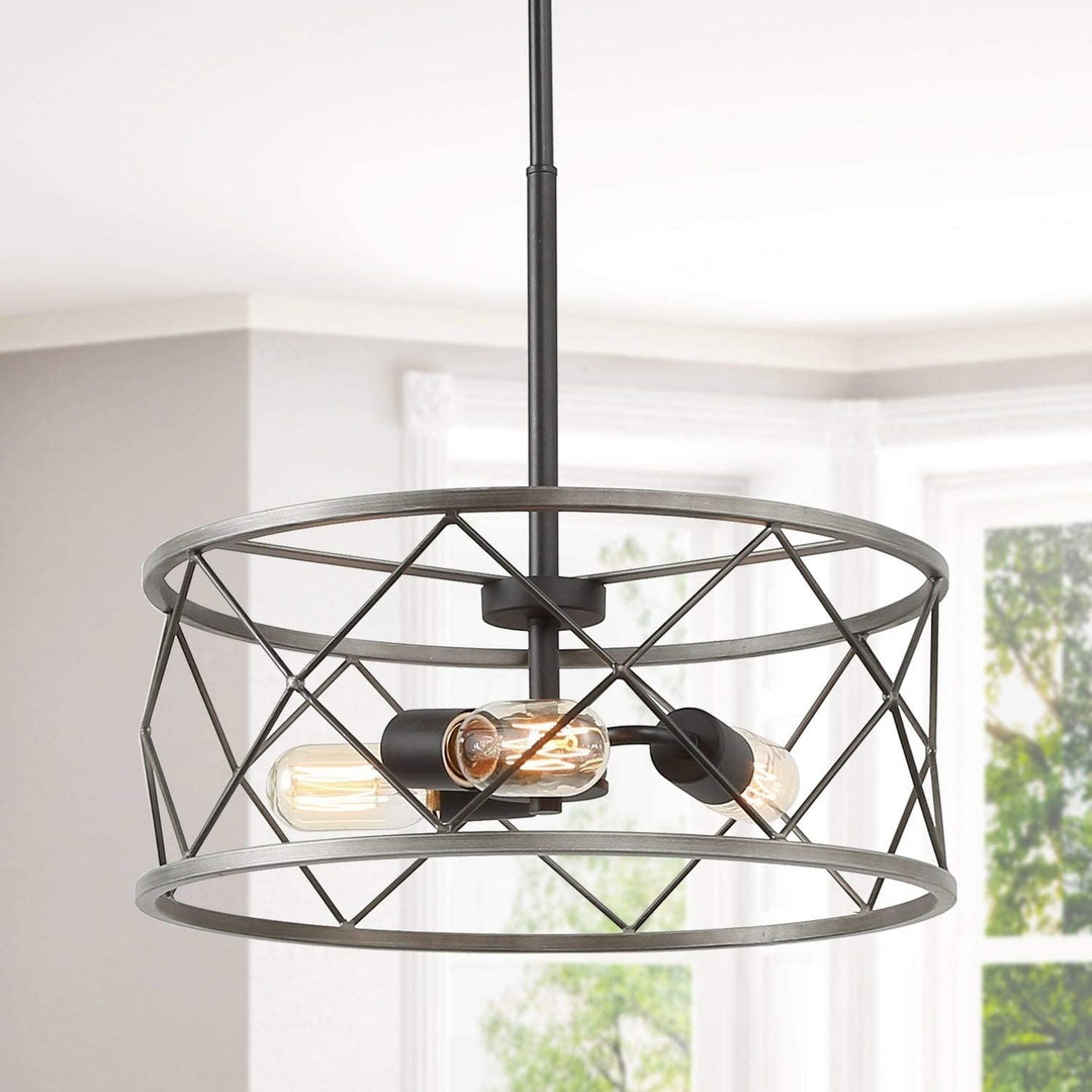 Modern Chandelier 3 Lights Ceiling Pendant Lights Grey