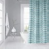 X ray Shibori Mint Shower Curtain by Green Abstract Bohemian Eclectic Polyester