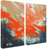 Smash XIV' Oversized Canvas Wall Art (2 Piece) Modern Contemporary Square Wood