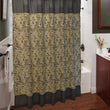 Shower Curtain Hook Set Geometric Polyester