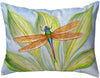 Dragonfly Small No Cord Pillow 11x14 Color Graphic Nautical Coastal Polyester