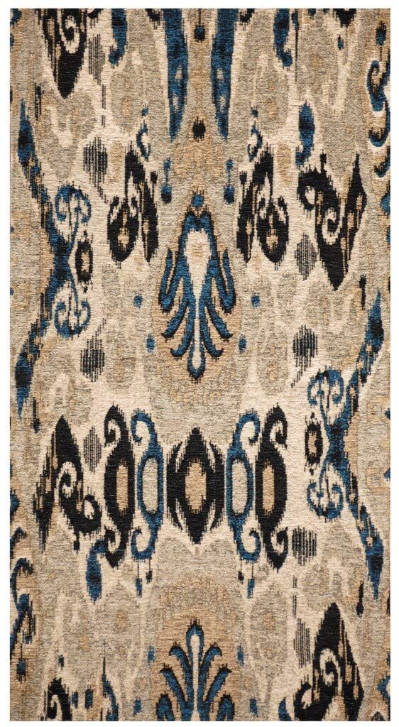 Handmade Chenille Flatweave Ikat Rug (India) 2'8" X 4'6"