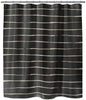 Wavy Abyss Black Small Shower Curtain by