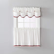 13 Inch Valance Berry Red Solid Transitional 100% Polyester