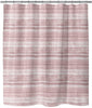 Washy Watercolor Stripe Rose Shower Curtain by Pink Abstract Modern Contemporary Polyester