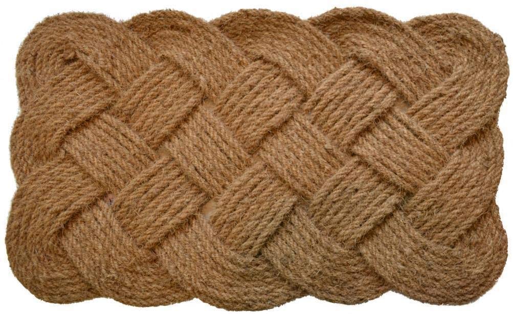 Rope Coir Doormat Brown Casual