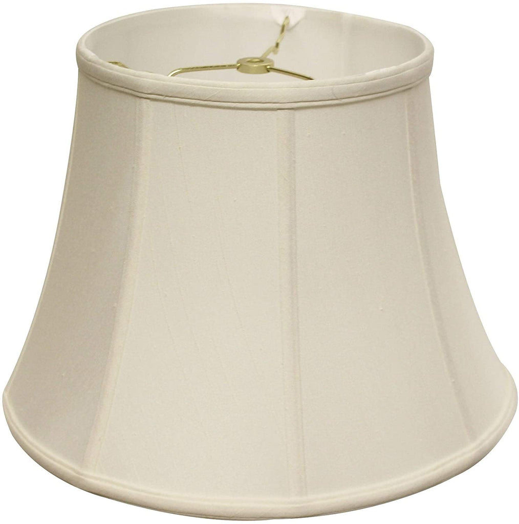 Cloth Wire Slant Modified Bell Softback Lampshade Washer Fitter White Modern Contemporary