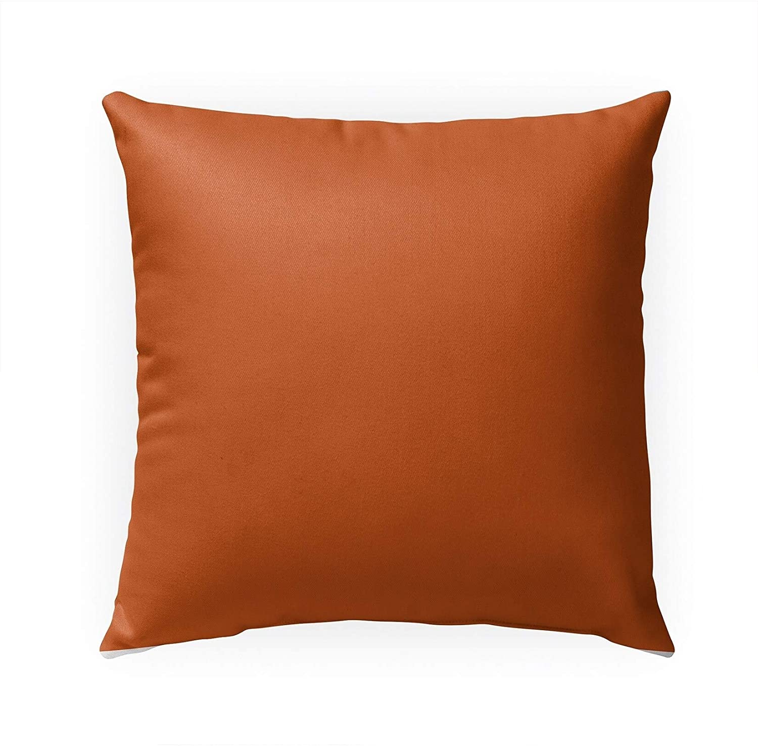 Grateful Indoor|Outdoor Pillow by 18x18 Orange Modern Contemporary Polyester Removable Cover