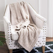 Unknown1 Petal Pale Pink Knit 50 X 60 inch Throw Blanket Modern Contemporary Shabby Chic Victorian Cotton